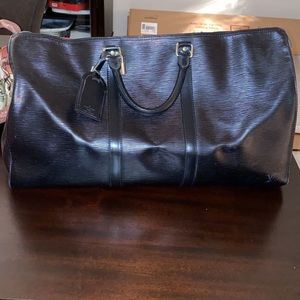 Louis Vuitton Black Epi Leather Duffle